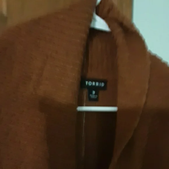 Torrid Warm Brown Knit Cardigan - Picture 3 of 8